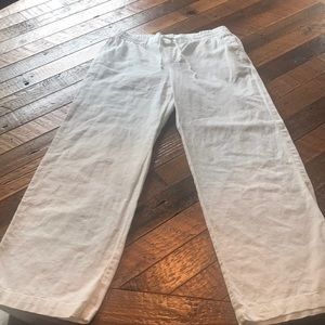Old Navy Wide Leg Linen Blend Trousers